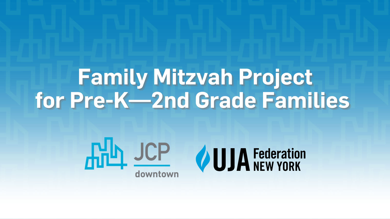 Family Mitzvah Project for Pre-K—2nd Grade Families